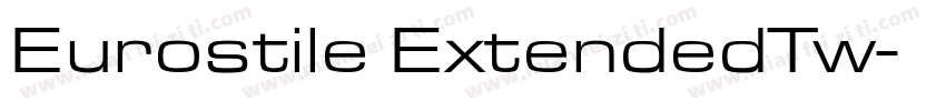 Eurostile ExtendedTw字体转换